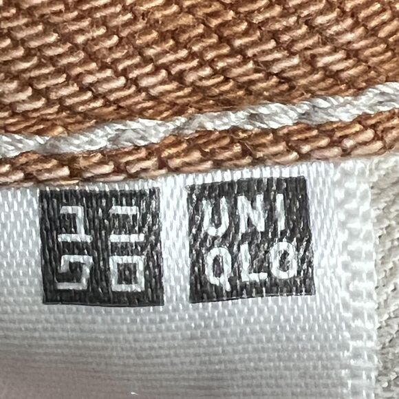 Uniqlo Jeans Women's 28 Burnt Orange Straight Leg Denim Casual Workwear Pants - Picture 4 of 12